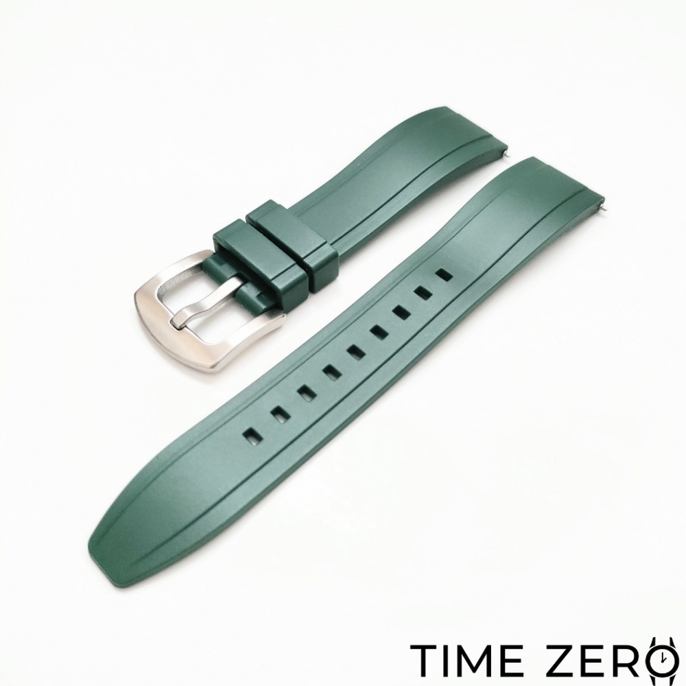 New Green FKM Rubber Diver Watch Strap (The Element Collection)